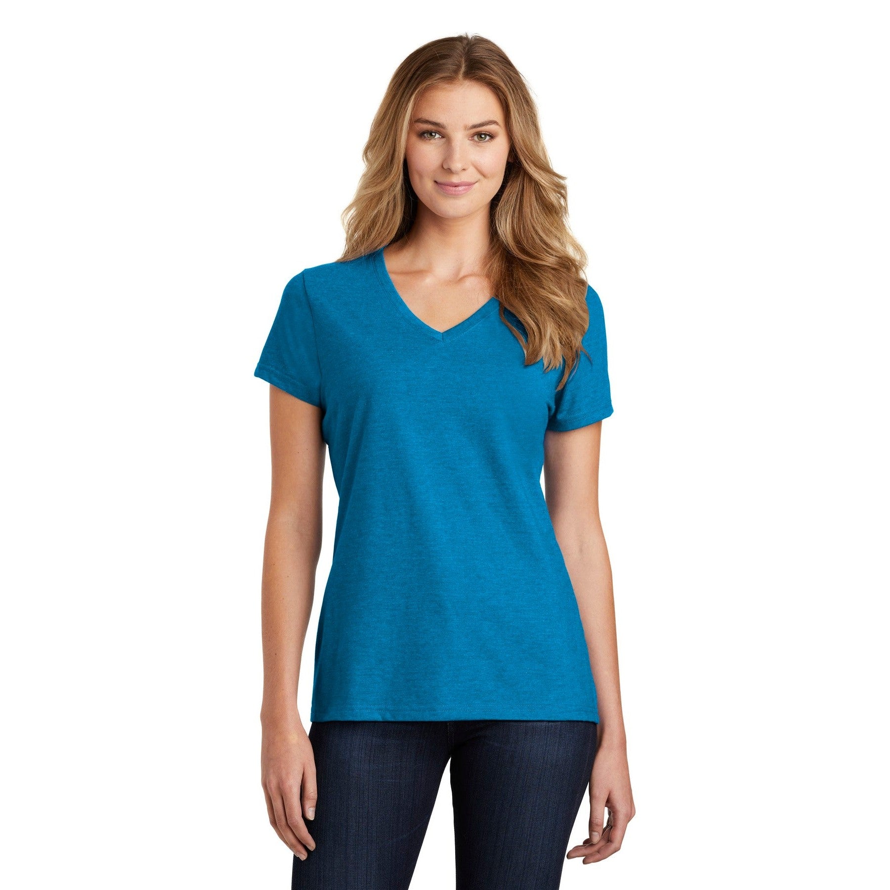 Port & Company-Port & Company ® Women's Fan Favorite ™ Blend V-Neck Tee. LPC455V-MedTech-8